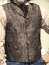 Gun Metal Paisley Brocade Vest