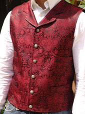 Red Brocade Vest