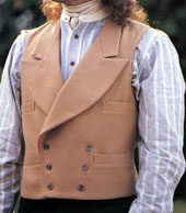 Camel Double Breasted Vest