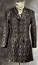 Black Brown Gold Paisley Brocade Frock Coat